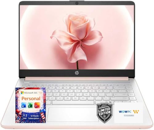 Image of HP Everyday Laptop with Copilot AI • 2026 Edition • Intel Processor • 16GB RAM DDR4 • 128GB SSD + 1TB Cloud Storage • Microsoft 365 • Thin & Portable • 11.5hrs Battery • Windows 11