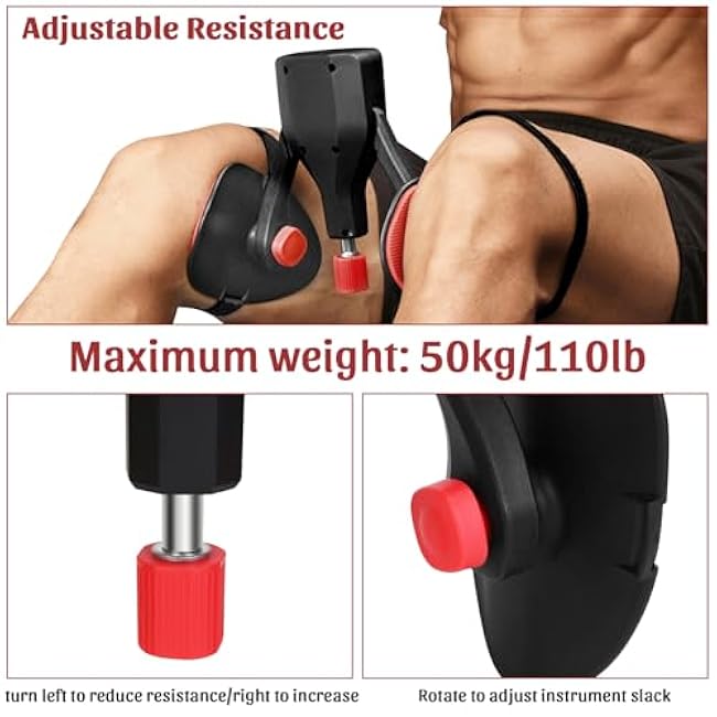 Thigh Master Thigh Exerciser, Hip & Inner Thigh Exercise Equipment, Muscle Trainer with Band, Thigh Exercise Workout Equipment for Home Workouts (White)