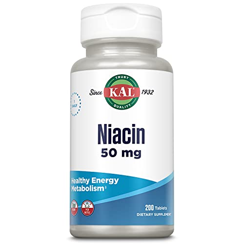 Kal 50 Mg Niacin Tablets 200 Count