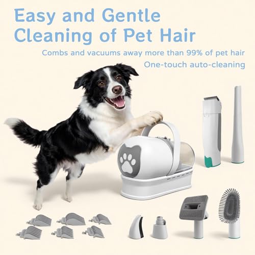 8VR ZL-001 All-in-One Dog Grooming Vacuum Kit