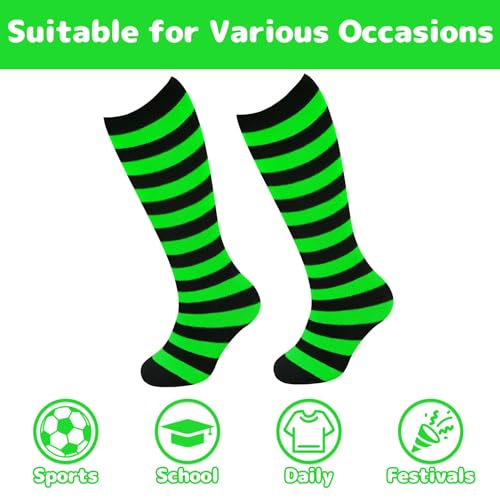 Image of Olreco 1 Pack Toddler Kids Youth Soccer Socks Girls Boys Baseball Socks Youth Knee High Softball Football Accessories Cotton