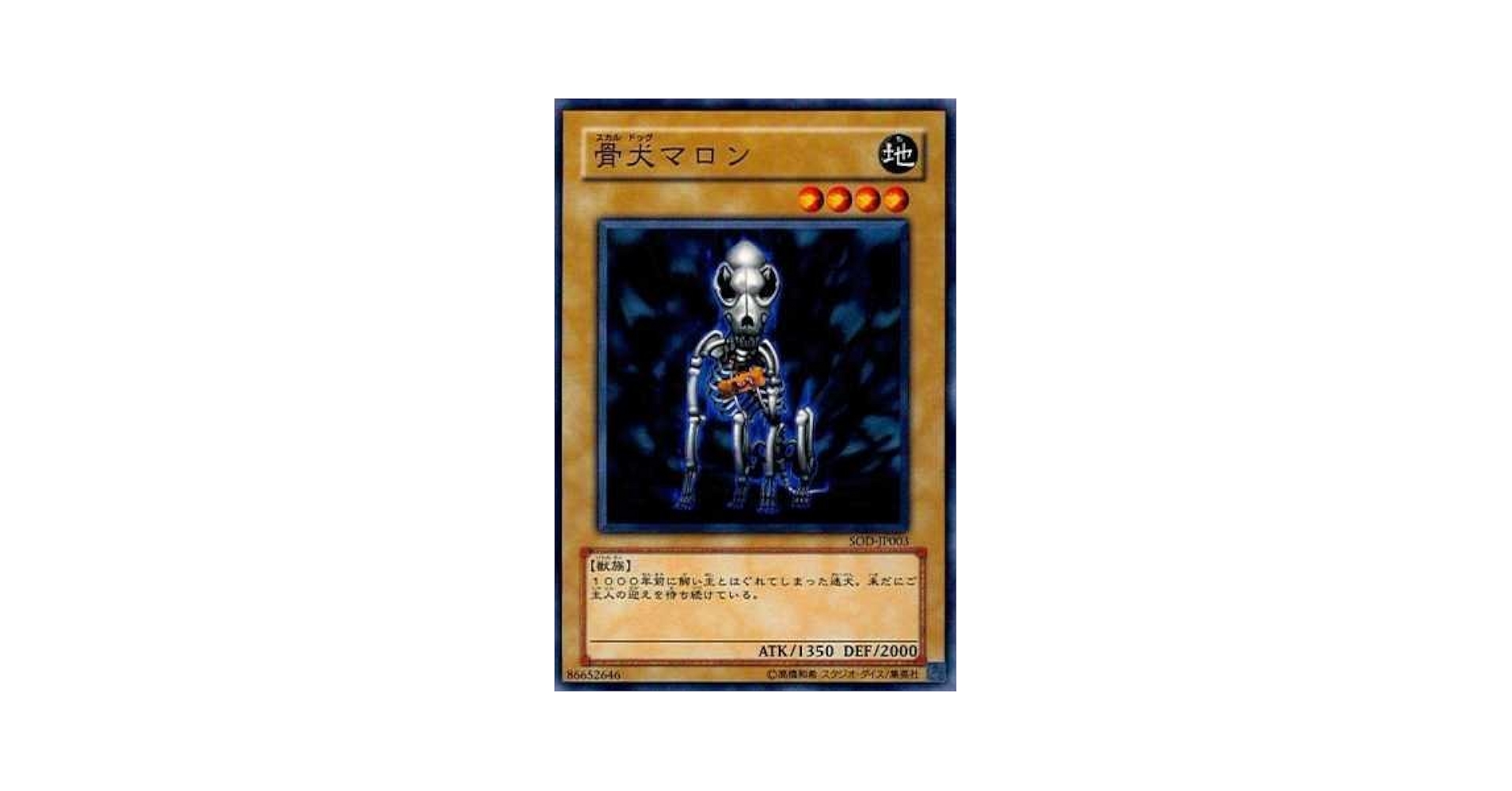 Amazon.co.jp: 【シングルカード】遊戯王 骨犬（スカルドッグ