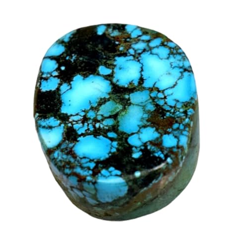 Turquoise naturelle GH_NAT_08532, gemme ovale de collection pour joaillerie