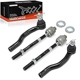 A-Premium Set of 4, Front Inner & Outer Tie Rod End Kit, Compatible with Nissan Titan 2004-2015, Pathfinder Armada 2004, Armada 2005-2019 & Infiniti QX80 2014-2019, QX56 2004-2013