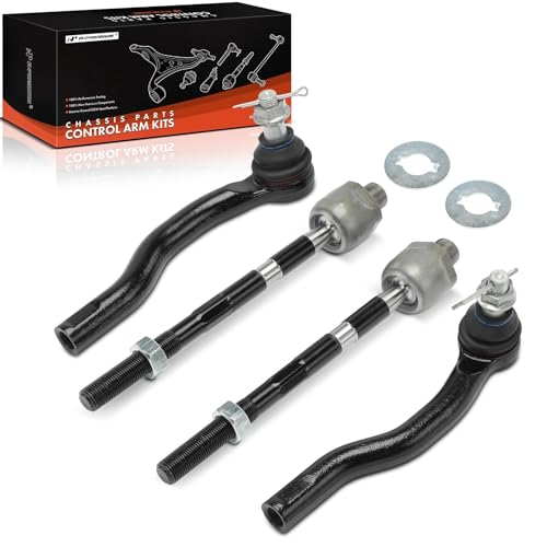 A-Premium Set of 4, Front Inner & Outer Tie Rod End Kit, Compatible with Nissan Titan 2004-2015, Pathfinder Armada 2004, Armada 2005-2019 & Infiniti QX80 2014-2019, QX56 2004-2013