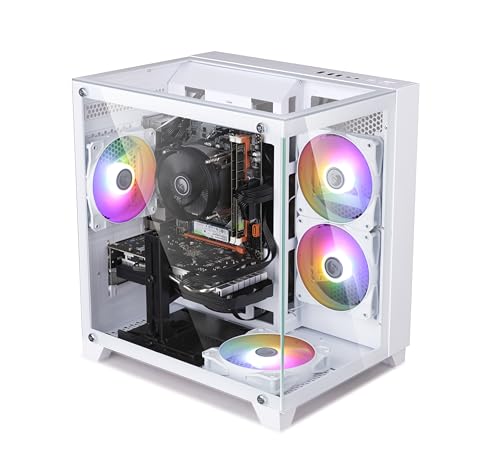 Image of Prebuilt Gaming PC Desktop Computer,Core i7 7700 Desktop,Operating at A Frequency of 3.6-4.2 GHz,RTX 4060 Graphics Card with 8GB GDDR6 Video Memory,16GB RAM, 1TB NVME SSD,WiFi 5.0,RGB Fan x4