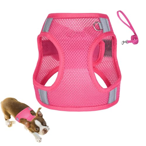 Ketunedi 反射性 ドッグハーネス - 反射素材 ロープ付き ハーネスベスト 犬用 - ペット用品 屋外活動用 散歩・ランニング・お買い物 牽引ロープ