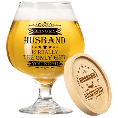 Aremdys 17 Oz Beer Glasses with Coasters Cover