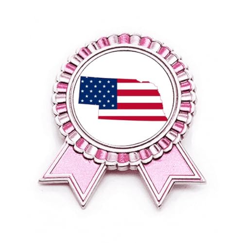 Broche Nebraska Rose Médaille de Remise de Prix pour Cérémonie