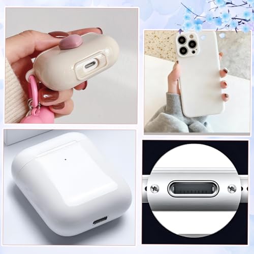 Protector puerto de carga USB C con dijes de esmalte rosa para eReader 7