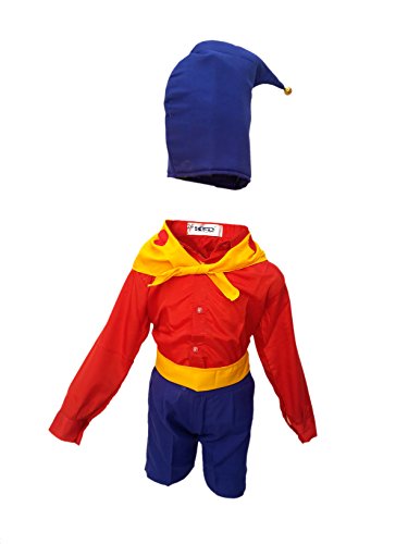 Image of Kaku Fancy Dresses Polyester Boy Cartoon Costume -Red & Blue, 3-4 Years