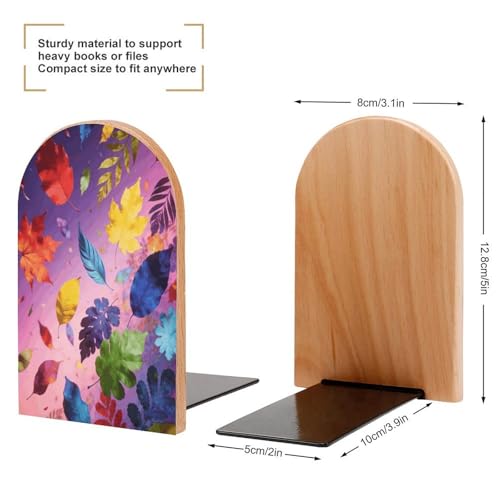 Sujetalibros decorativos de madera con acabado moderno y resistente 3