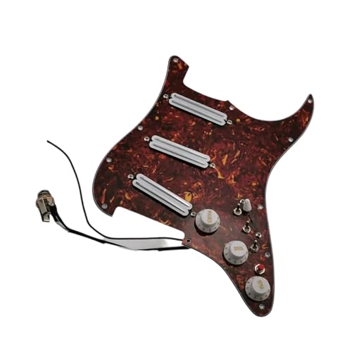 Pickguard pour guitare électronique pré-câblée double bobine blanche multifonction
