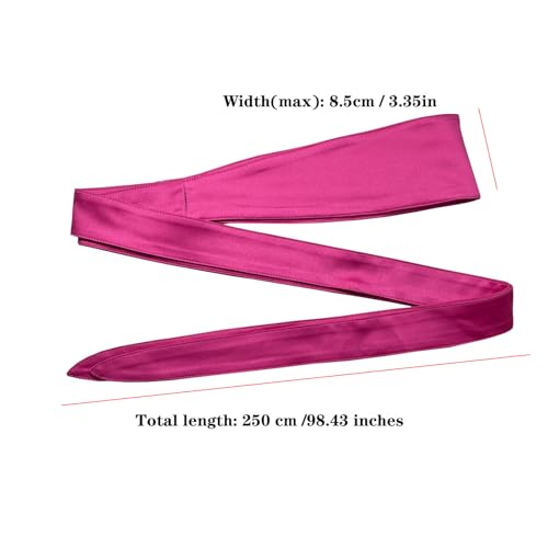 Women's Wide Belt with Bouble loop dress Lace-up waist cover Obi Bowknot Cinch Wrap Around Wide Waistband Knotted Belt for Dress3