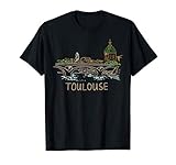 tolosa francia disegnata a mano regalo uomini donne maglietta