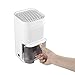 Durlclth osuszacz powietrza - Automatyczny osuszacz powietrza domowego 300 ML/dzień Cichy niskie zużycie energii do sypialni/szafy/łazienki (wtyczka europejska)