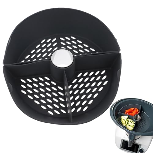 Vaporizador de alimentos de silicona,Cesta de vaporizador de silicona | Divisor de vaporera para verduras | Cesta multifuncional a prueba de calor segura del vapor de la comida para el pote y la olla