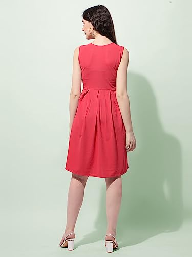 Image of OOMPH! Women's Polyester Blend A-Line Mini Dress