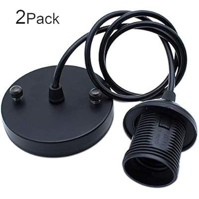 Cheap Sptwj 2 Pack Ceiling Light Pendant Fitting E27 Lamp