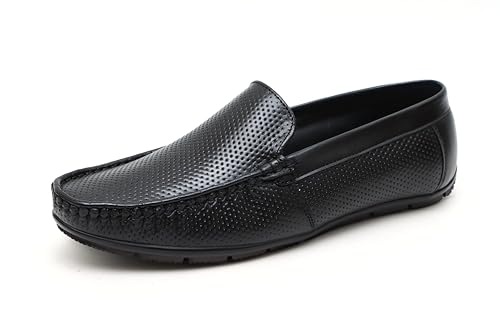 Image of ARAMISH Men's Leather Slip on Formal Shoes Moccasin Loafers for Men