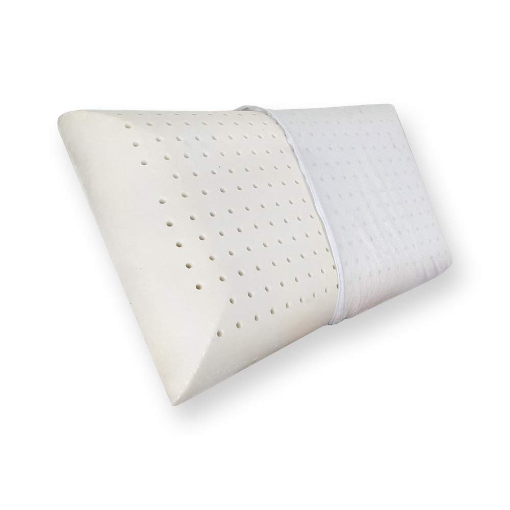 Coppia cuscini in Memory forati traspiranti ortopedici per cervicale con federe in cotone 100%