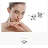 925 Sterling Silver Very Small Simulation Diamond Stud Earrings