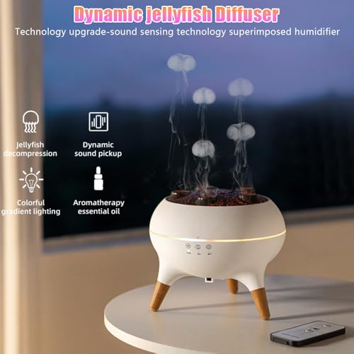 Humidificador Difusor Jellyfish 250ml con Luz LED miniatura 2
