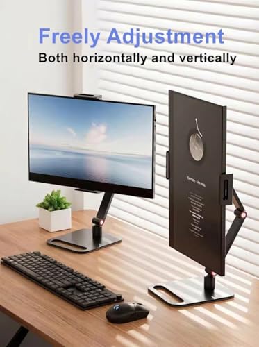 Image of Portable Monitor Holder for 12-17.3 Inch Screen, Universal Expandable Display Base, 12.9 Inch Tablet Stand, Adjustable Desktop Clamp Stand