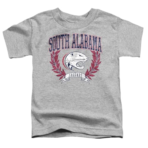 LOGOVISION University of South Alabama Laurels Dark Kids T Shirt (3) for Toddler Boys and Girls, Athletic Heather