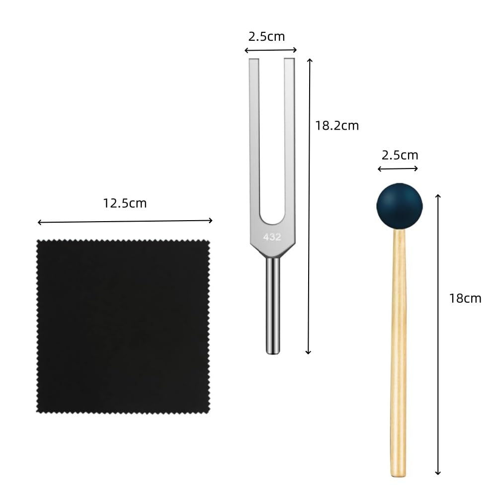 Set Diapason Terapia Sonora - 4 Frequenze (128Hz, 136.1Hz, 256Hz, 384Hz) Per Guarigione E Meditazione - Foto 6