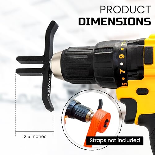 Kalinar Spanngurtwickler Bohraufsatz - Ratschenbandrolle - Bohrer-Bitbandwickler - schnell und einfach Rollen Sie Gurte für kompakte Lagerung und einfache Zugänglichkeit