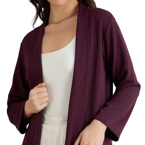 Image of Smarty Pants women's cotton open front trench jacket.
