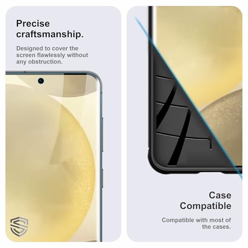 Image of TPU hydrogel Edge to Edge Screen Protector Guard For Samsung Galaxy S25 and Samsung Galaxy S24 (6.8 Inch) With Installation Kit | Fingerprint Compatible | Edge to Edge Coverage