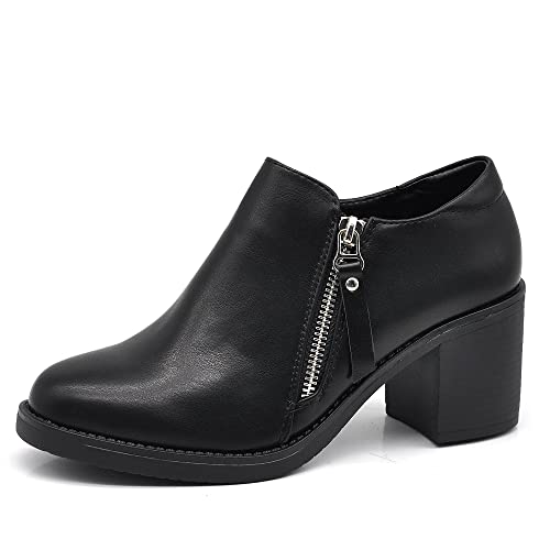 IF Fashion Scarpe da Donna Tacco Medio Grosso Zip...