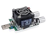 電力チェッカー DROK DC 3-21V負荷バッテリテスタ、35W 3AポータブルUSBモニタ、インテリジェント 定電流 放電抵抗 電力抵抗キット