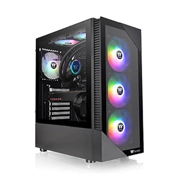 Thermaltake TT View 200 TG ARGB preto CA-1X3-00M1WN-00