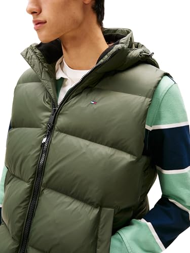 Chaleco Tommy Jeans Essential Down Hombre de Plumas Azul Marino 3