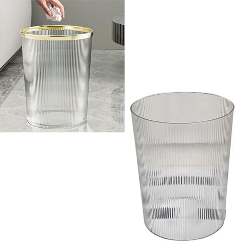 Caneca de basura transparente rectangular 5 litros miniatura 5