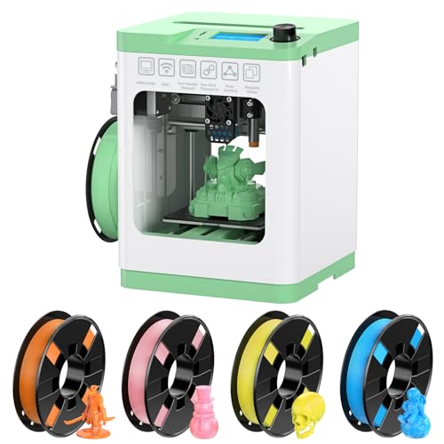 Entina Mini 3D Printer Tina2S V12 & 4 Colors PLA 3D Printer Filament Bundle