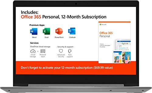 Image of Lenovo IdeaPad 1-14 inch HD - AMD A6-9220e - Radeon R4-4GB - 64GB eMMC - Gray (Renewed)