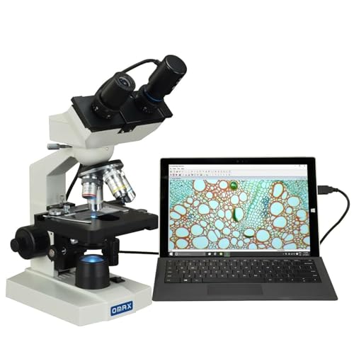 OMAX M82EZ-C02 2500X Lab Binocular Compound LED Microscope with Double
