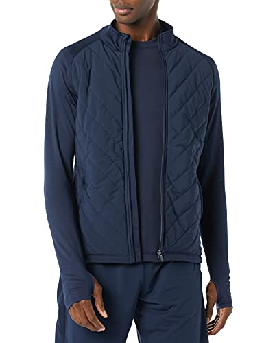 Amazon Essentials Veste de Sport matelassée, élastique Homme, Bleu Marine, M