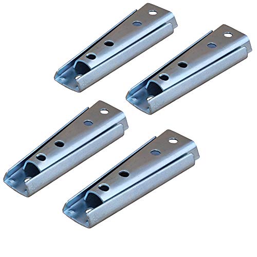 KAFENDA 4 Paires de Supports de Fixation Murale de Panneau de Tte de Lit de 4,7 Pouces, Connecteur de Meubles de Suspension Embotement, Connecteur de...