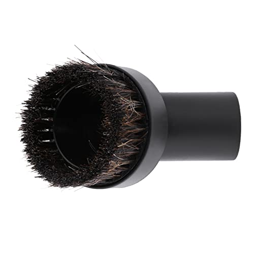 Hethlif Cabezal de Cepillo para Polvo de Crin de 32 Mm para Aspiradora, Cepillo Duradero sin óxido para Tareas de Recogida en Seco, Se Adapta a la Mayoría de Aspiradoras, 1 Pieza, Negro, Longitud de