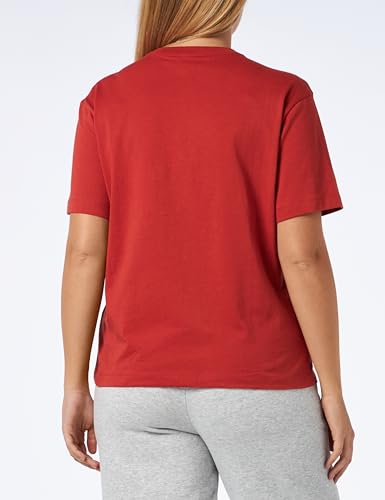 Champion Rochester 1919 Bookstore W Athletic Jersey Combed Relaxed L-s Crewneck Camiseta, Rojo Ocre, Mujer