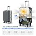 Cartoon Lotus Flower Travel Luggage Cover for Suitcase Anti-Scratch Fashion Suitcase Protector Washable Elastic Baggage Covers Fits 22-24 Inch Luggage for Travel Beach Holiday