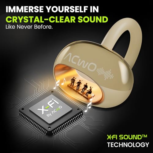 Image of ACwO DwOTS Flow Open Ear Earbuds | X-Fidelity Sound | AI-ENC Mic | Dual Mode (Music & Gaming) | 50H Playtime | Fast Charging | IPX5 | Bluetooth 5.3 Copper Bronze