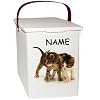 alles-meine.de GmbH Futterdose / Futterbox – süße Katzen – incl. Name – für Tierfutter – Katzenfutter – 5 Liter – Vorratsdose / Aufbewahrungsbox – aus Kunststoff / Dose – Kis..
