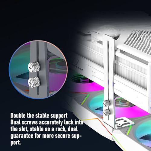 Soporte ajustable de acero para tarjeta gráfica GPU miniatura 3