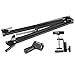 Tree New Bee Microphone Stand With Suspension Boom Scissor Arm Stand with 6 inch large Mic Round Shape Wind Pop Filter Mask Shield Black (TNB-ARM01)